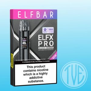 Elfx Pro Pod Kit By Elfbar | FREE Shipping and Vape Deals Available | Online Vape Shop Serving Redruth, Truro, Penzance, Newquay, Poole, Dorset, York, Birmingham, Oxford, Reading, London, Manchester and more