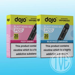 Introducing the all-new Vaporesso Dojo Blast 2000 Go Pod, get yours today at The Vape Experts, based in Redruth, Cornwall. FREE shipping and plenty of vape deals available! Search vape shop near me to find out more.