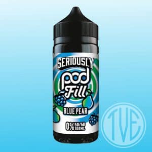 Doozy Vape Seriously Pod Fill 100ml 50/50 e-liquid bottle featuring vibrant, colourful branding, designed for pod vape users seeking rich flavour and balanced vapour production. This 50/50 blend delivers smooth performance with both nic salts and freebase e-liquids. Available now at The Vape Experts, serving Redruth, Truro, Penzance, Newquay, and across Cornwall with FREE shipping and the best vape deals in the UK.