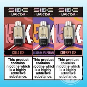 SKE Bar 15K Prefilled Pods from The Vape Experts | Free Shipping and Vape Deals Available | Redruth, Newquay, Truro, Poole, Dorset, York, Manchester, Oxford, London and Birmingham