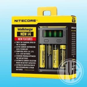 Nitecore i4 V2 Intellicharger 4-Bay Smart Charger | FREE Shipping and Vape Deals Available | Online Vape Shop Serving Redruth, Truro, Penzance, Newquay, Poole, Dorset, York, Birmingham, Oxford, Reading, London, Manchester and more