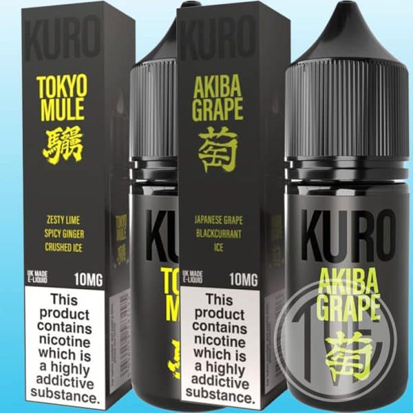 KURO Kuro (By Riot) Nic Salt Vape Juice 10ml - 20mg | Free Shipping and Vape Deals Available | Redruth, Newquay, Truro, Poole, Dorset, York, Manchester, Oxford, London and Birmingham